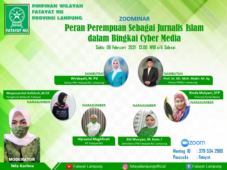 PW Fatayat NU Provinsi Lampung Gelar Webinar