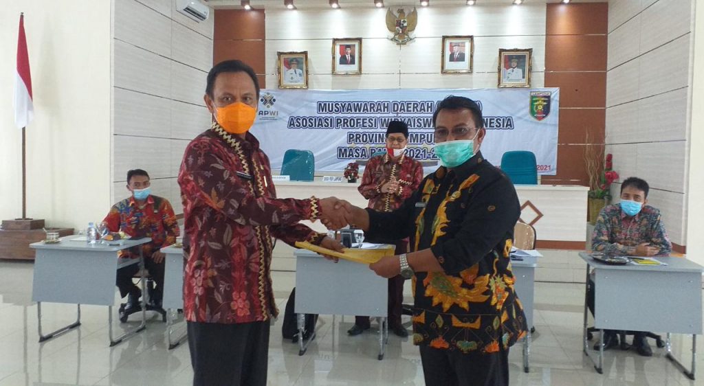 TAUFIK HIDAYAT TERPILIH SEBAGAI KETUA APWI LAMPUNG