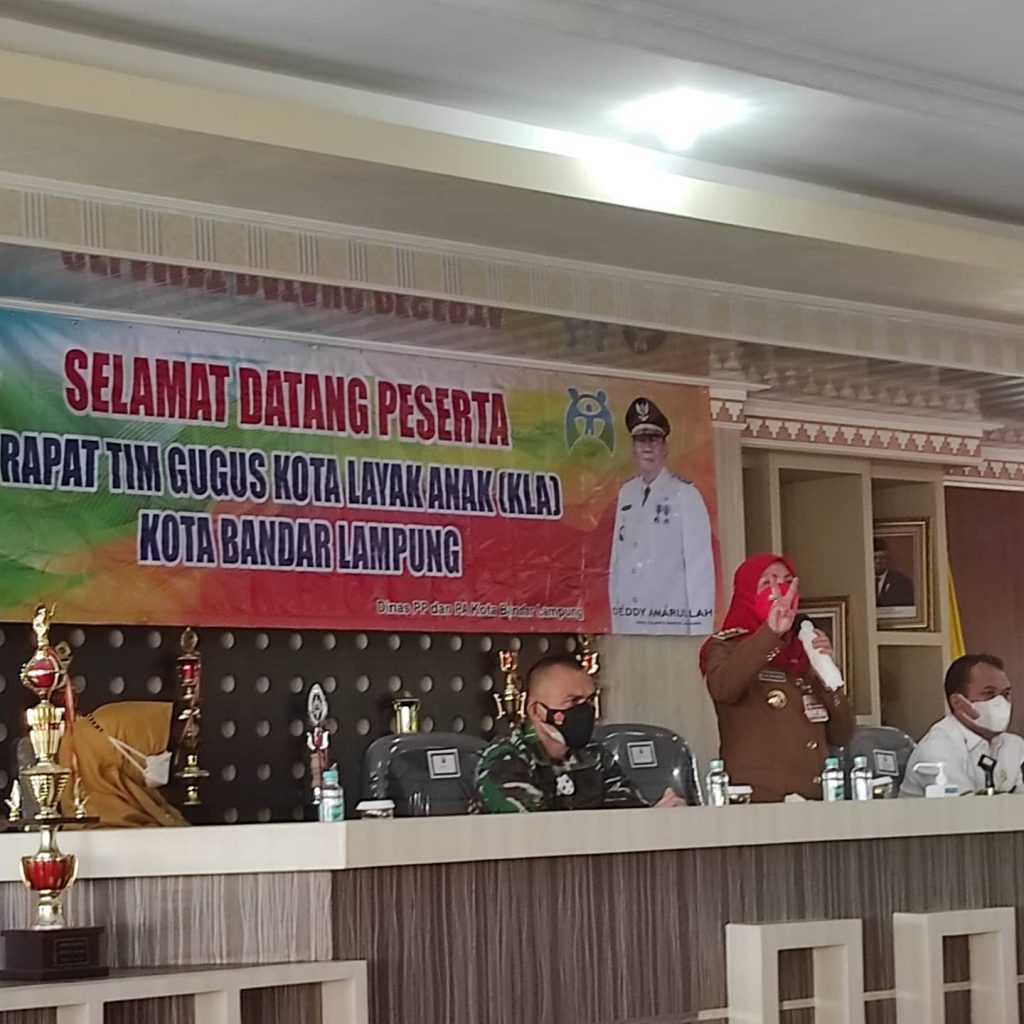 Rapat Tim Gugus Kota Layak Anak (KLA), Bandar Lampung.