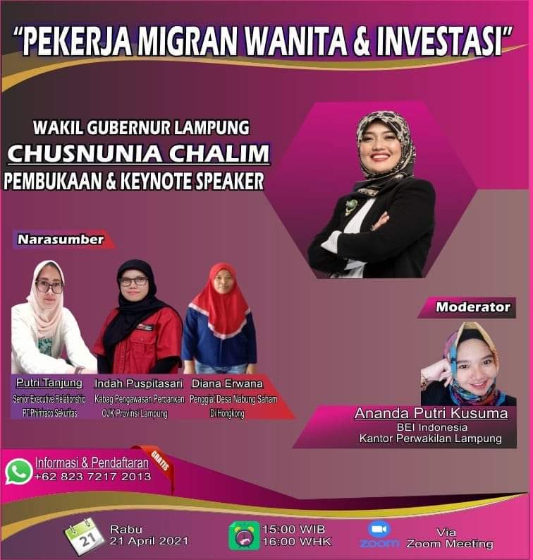 Dalam Rangka Hari Kartini, Galeri Investasi Bursa Efek Indonesia Gelar Webinar