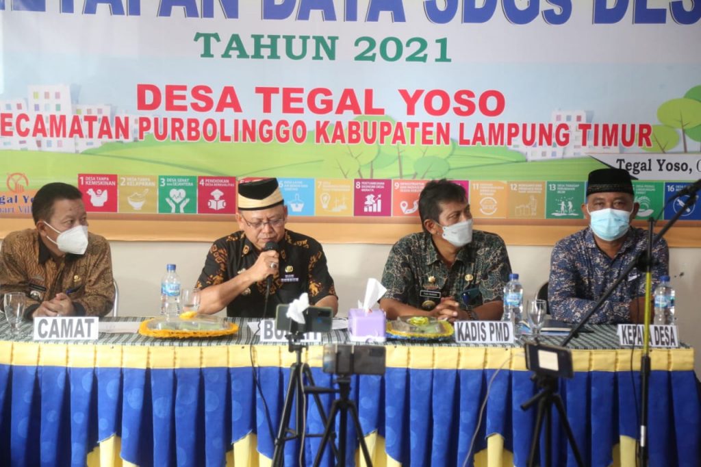 Bupati Lampung Timur Berharap Pemerintah Desa Hingga Kabupaten Mengambil Keputusan Dan Kebijakan Berdasarkan Data Yang Akurat