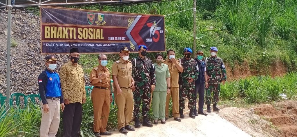 Peringati HUT Corps Polisi Militer ke-75  Detasemen Polisi Militer Kodam II/3 Lampung Laksanakan Karya Bhakti dan Bhakti Sosial