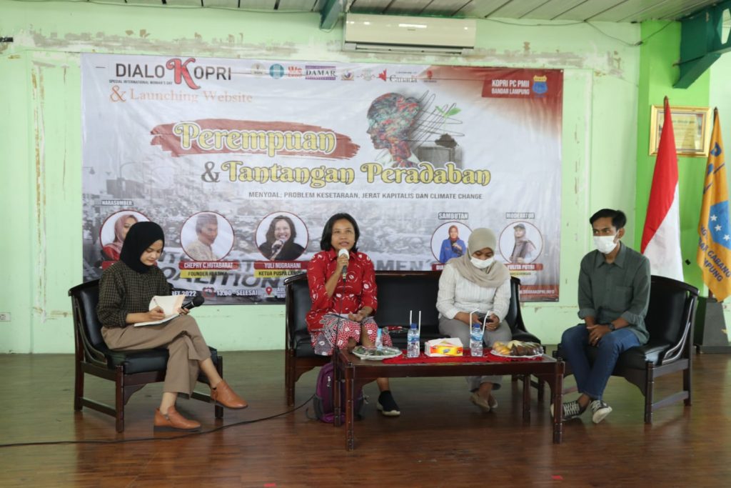 Kopri PC PMII Bandar Lampung Gelar Dialog dan Launching Website