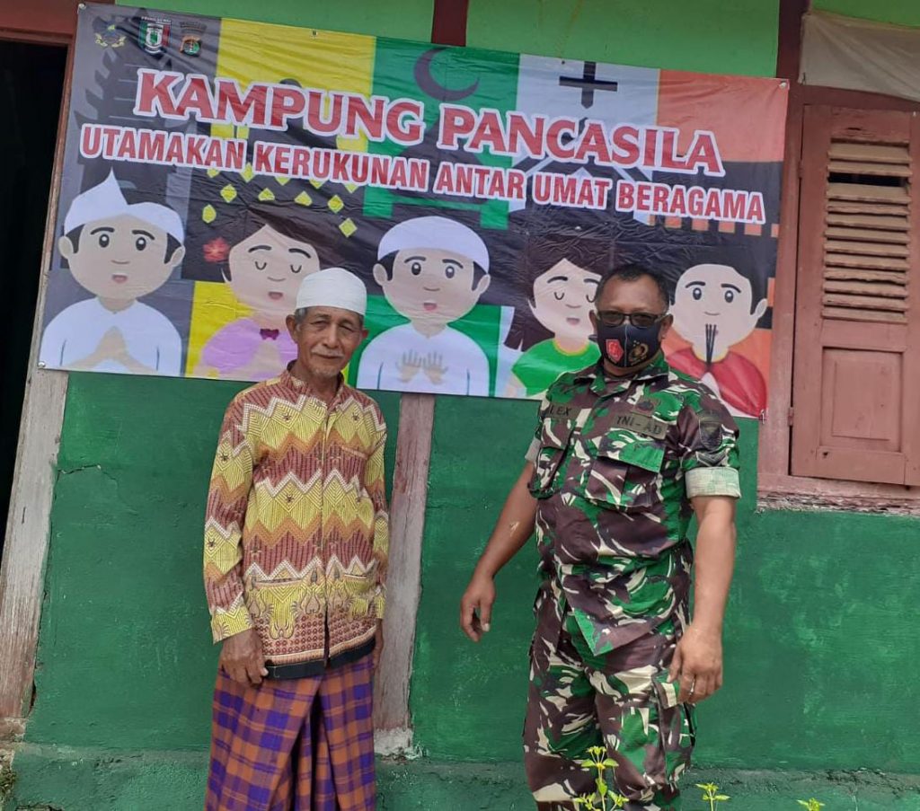 Tangkal Radikalisme, Danramil Gading Rejo Bentuk Kampung Pancasila