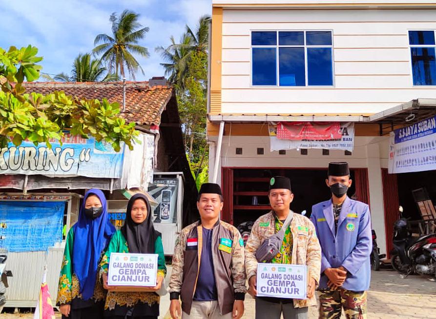 Galang Dana Serentak peduli kemanusiaan PC IPNU IPPNU Lampung Selatan untuk Cianjur.