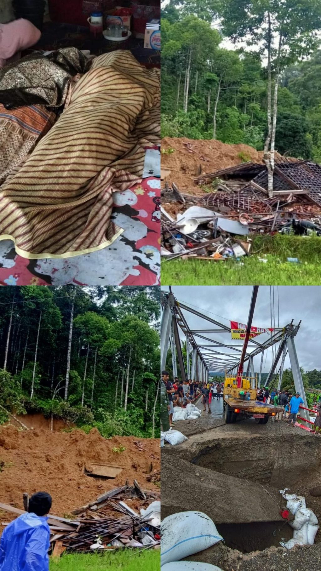 Longsor makan korban satu keluarga di pesisir barat