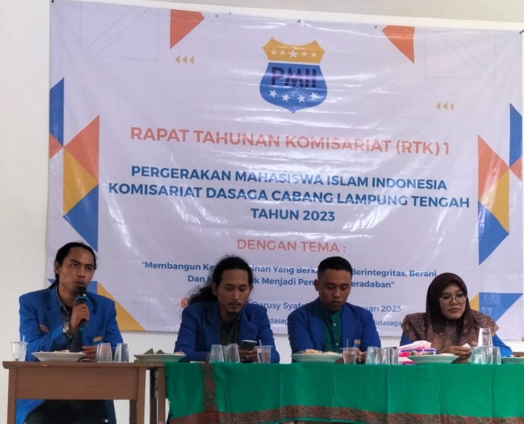 PMII Komisariat STISDA Lampung Tengah Gelar Rapat Tahunan Komisariat Perdananya