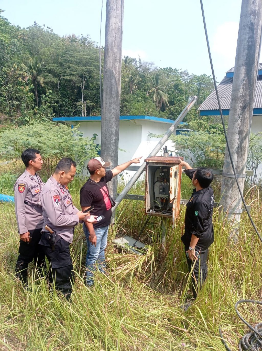 Bapak, Anak dan Menantu Terlibat Kasus Pencurian Kabel Listrik Di Pringsewu