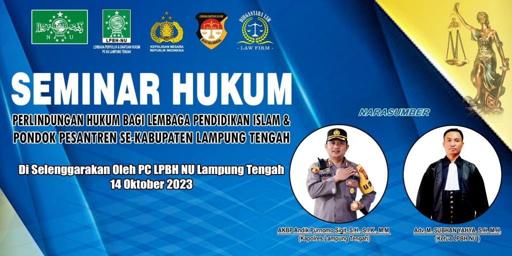 Hari Ini, LPBH NU Lampung Tengah Gelar Seminar Hukum