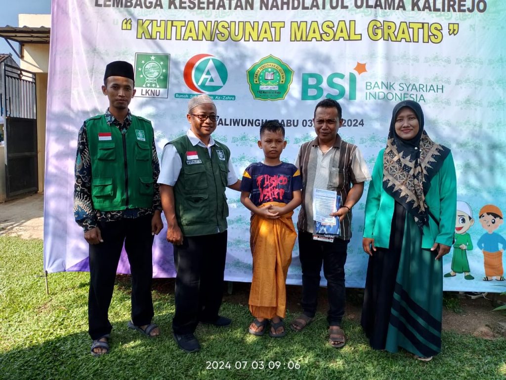 LKNU  Kalirejo Lampung Tengah Gelar Khitan Massal Gratis