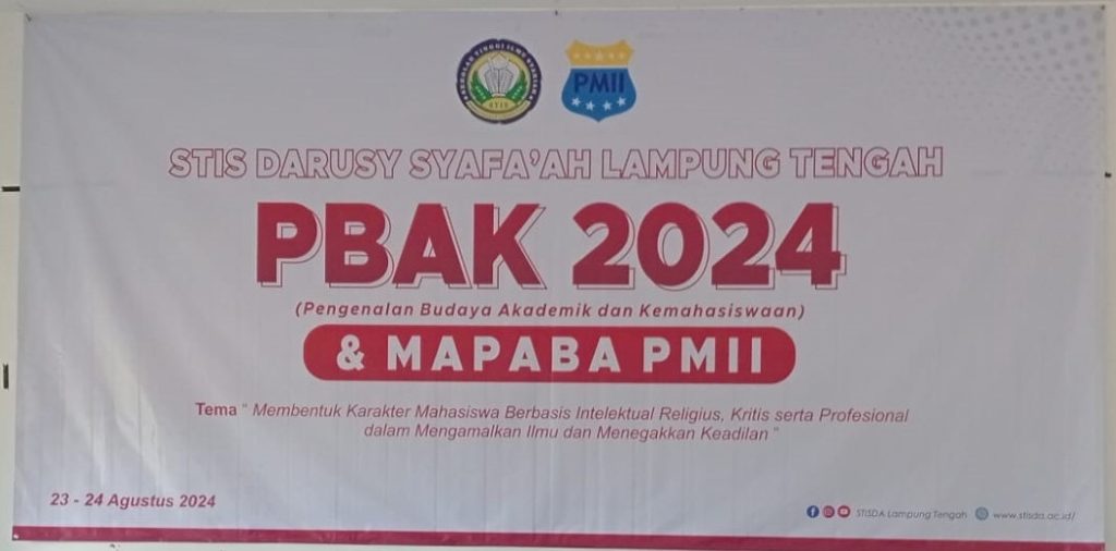 Hari ini, STISDA Lampung Tengah Gelar PBAK dan MAPABA PMII