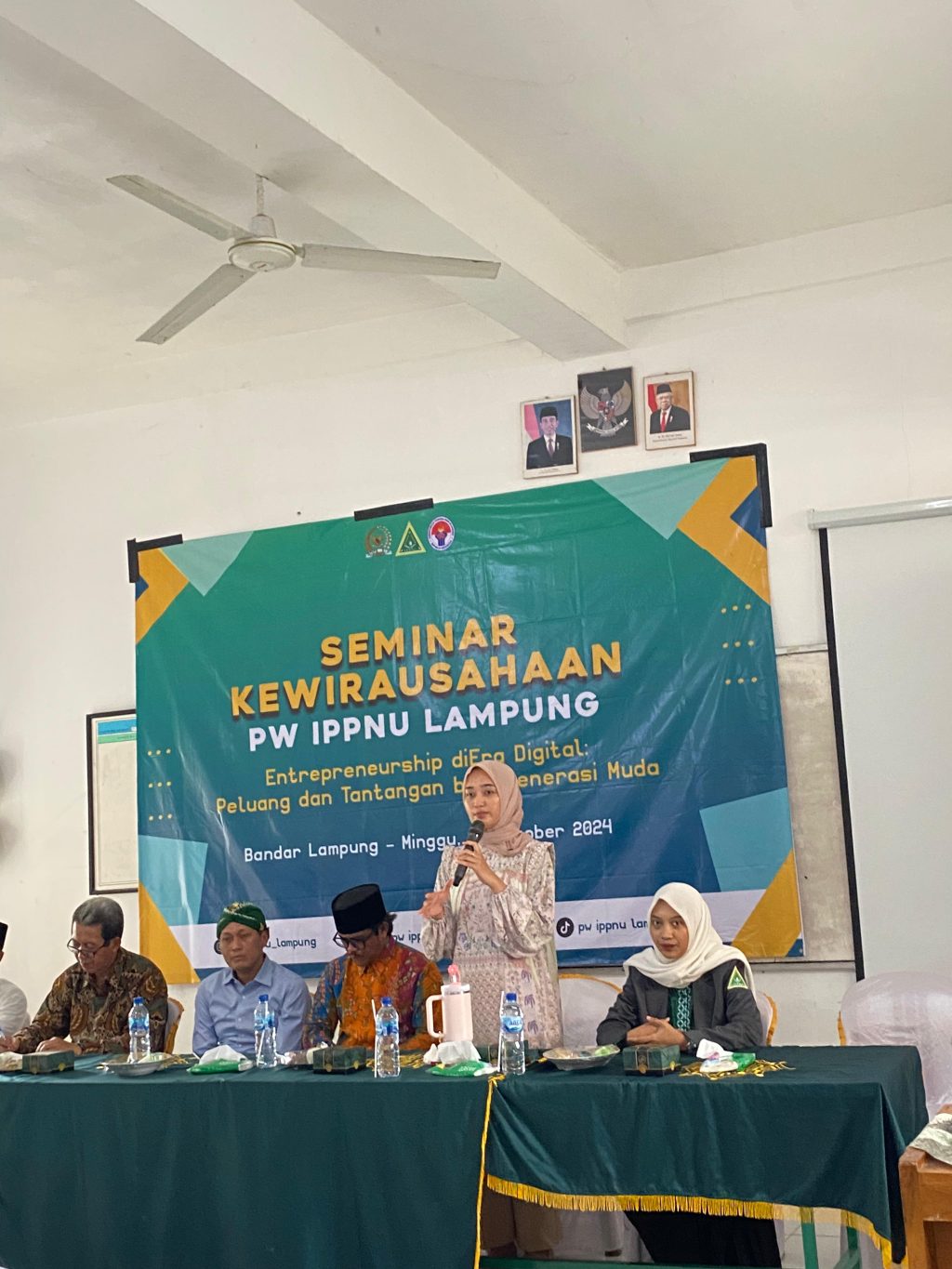 Jihan Buka Seminar Kewirausahaan PW IPPNU Lampung