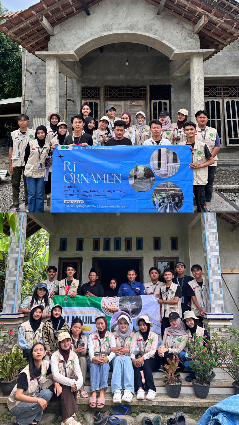 Mahasiswa Universitas Malahayati Bantu Kembangkan UMKM Tempe dan Profile Rumah di Pekon Kanoman