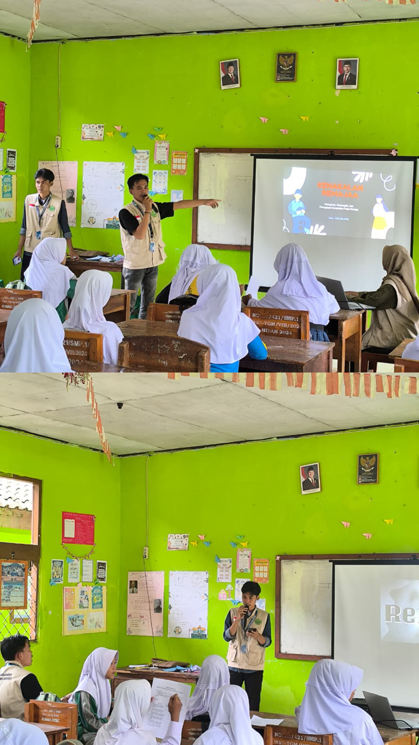 MAHASISWA KKL-PPM UNMAL LAKUKAN PENYULUHAN KENAKALAN REMAJA DI SMPN 1 WONOSOBO