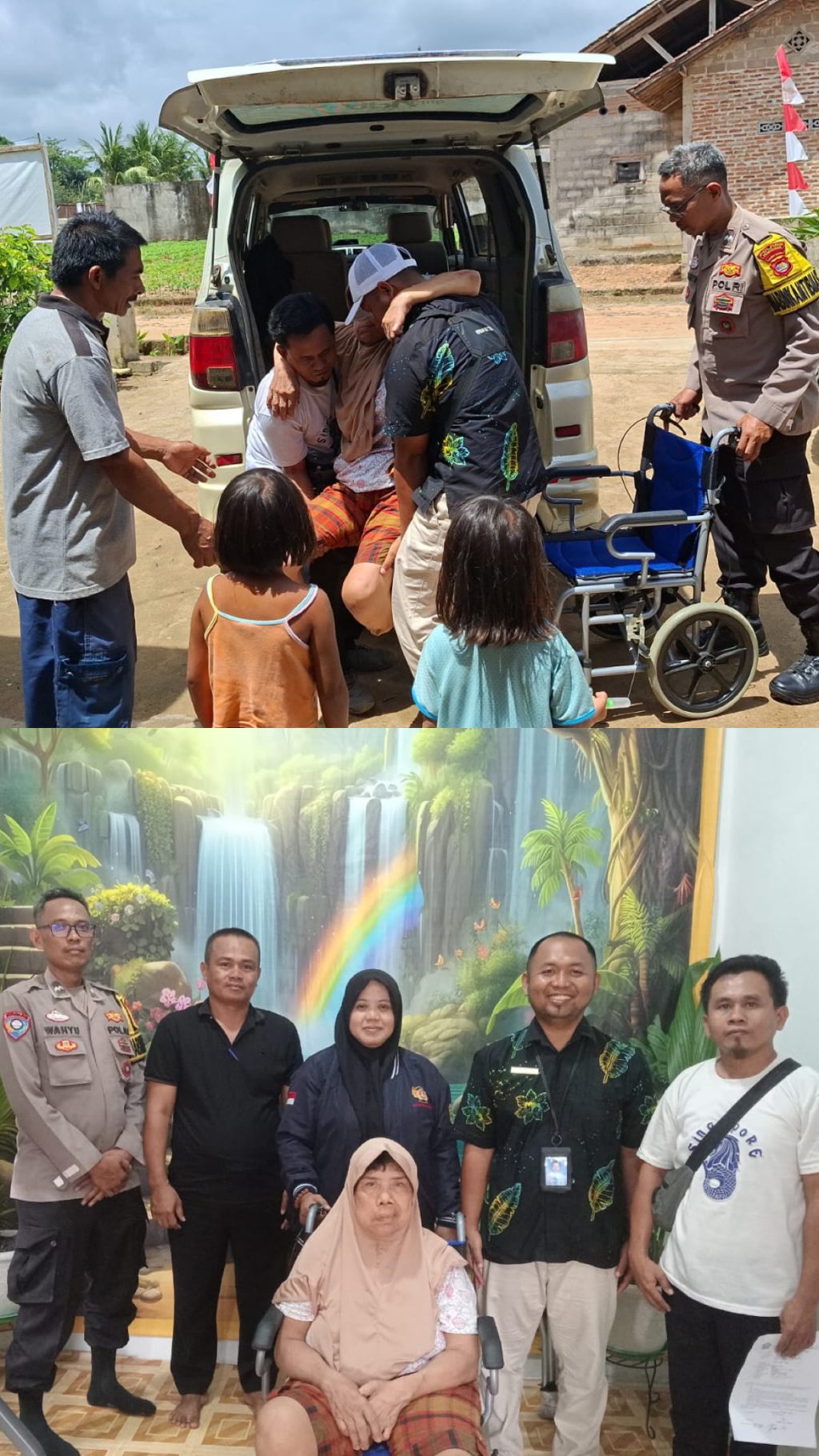 Sinergi Pendamping Sosial, Aparat, dan Pemerintah Desa Evakuasi Lansia Terlantar ke LKS Srikandi