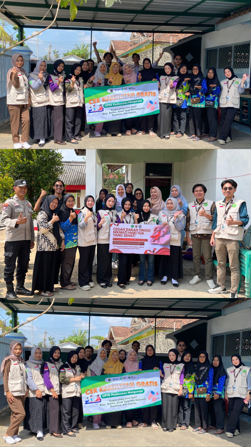 Mahasiswa KKN Kelompok 100 Universitas Malahayati Gelar Cek Kesehatan Gratis dan Edukasi Hipertensi di Margorejo