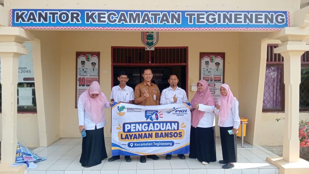 PERKUAT PELAYANAN BANSOS, SEKRETARIAT PKH TEGINENENG BUKA POSKO PENGADUAN DAN LAYANAN PERLINSOS DIGITAL